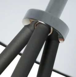 HOMCOM Stehlampe Tripod Schlafzimmer Standleuchte Stehleuchte 40 W Skandinavisch Stoff + Metall Schwarz ∅48 X 156 Cm -Homcom 00dc040a398b7d5c5ab9781c1b321c30