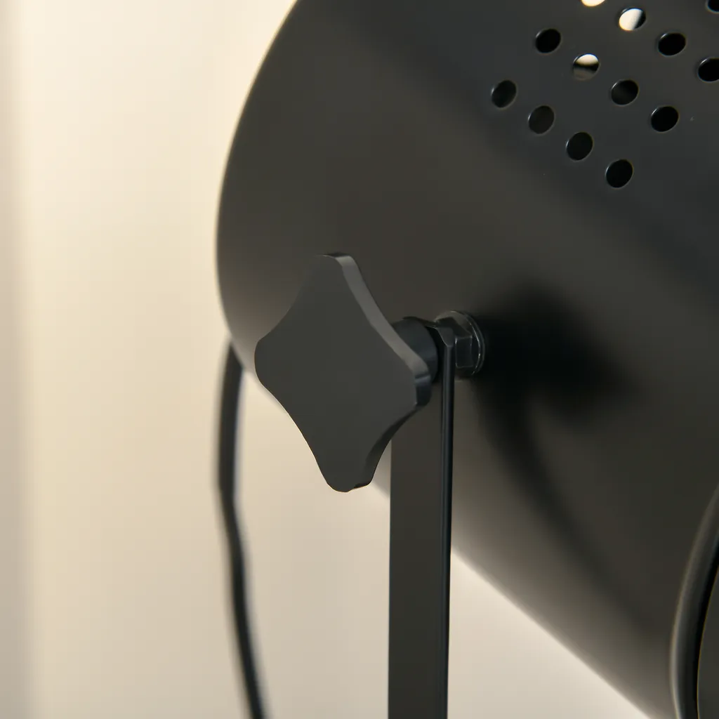 HOMCOM Stehlampe Vintage Design Standleuchte Retrodesign Tripod Stehleuchte Mit Ø15,5 Cm Lampenschirm 25W Für Schlafzimmer Esszimmer Sockel E27 Metall Schwarz Ø58 X 136 Cm 10 HOMCOM Stehlampe Vintage Design Standleuchte Retrodesign Tripod Stehleuchte Mit Ø15,5 Cm Lampenschirm 25W Für Schlafzimmer Esszimmer Sockel E27 Metall Schwarz Ø58 X 136 Cm – Bild 8