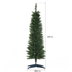 HOMCOM Weihnachtsbaum 1,5 M Christbaum Kunsttanne 294 Äste Zerlegbar PVC Grün ∅46 X 150 Cm 13 HOMCOM Weihnachtsbaum 1,5 M Christbaum Kunsttanne 294 Äste Zerlegbar PVC Grün ∅46 X 150 Cm -Homcom 0347270c2c58d74d72e47c1910f81760