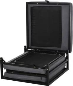 HOMCOM Gästebett Klappbar, 2-in-1 Klappbett Hocker, Verstellbare Kopfteilhöhe, Polyester+Stahl+Schaumstoff, Grau, 192 X 68 X 37 Cm -Homcom 07465bf36b10460dea8d6ea955ceb46f