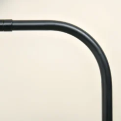 HOMCOM Modern Moderne Stehlampe Mit Ablagefläche Standleuchte Mit Verstellbarem Lampenschirm Für Wohnung Büro Stahl Schwarz 32,5 X 28 X 152 Cm -Homcom 07ce257305712a8384cc4d1a6631a10e