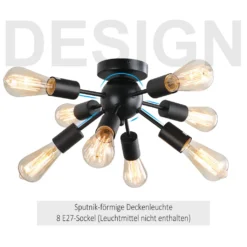 HOMCOM Deckleuchte Deckenlampe Wandlampe Glas Bürolampe LED Deckenbeleuchtung Für Bad Küche Balkon Korridor 40W, Schwarz, Stahl, 36x36x21 Cm 13 HOMCOM Deckleuchte Deckenlampe Wandlampe Glas Bürolampe LED Deckenbeleuchtung Für Bad Küche Balkon Korridor 40W, Schwarz, Stahl, 36x36x21 Cm -Homcom 08aa0543b4de3ece7925e38ad9b60bdb