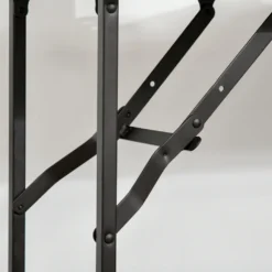 HOMCOM Küchenwagen Küchenrollwagen Servierwagen Mit 1 Klappbaren Tischplatte 2 Tabletts Und 1 Offenes Regal Rollen Verstellbare Fußpolster E1-Spanplatte Metall Rustikal-Braun 118 X 36,5 X 82 Cm -Homcom 090e36f5bff42f9c0bf2d1be7b2caa58