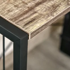 HOMCOM Schreibtisch Computertisch Bürotisch Home-Office Tisch Klappbar Mit E1 Spanplatte Metallrahmen Industriedesign Rustikales Braun+ Schwarz 90 X 45 X 74 Cm -Homcom 0b62588a3f7cb581dc01b66c5f83e7a4