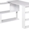 HOMCOM Eckschreibtisch Arbeitstisch Winkelschreibtisch Computertisch Bürotisch Regal L-Form 120 X 110 X 74,5 Cm, I-Form 190 X 50 X 74,5 Cm -Homcom 0bf07972cd2064b16f015fd0446259ce