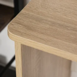 HOMCOM Schreibtisch Mit Regal Bücherregal Computertisch Bürotisch Spanplatte Natur+Weiß 100 X 44 X 74 Cm -Homcom 0d68a1462e7b8c533f9a188e84e7618f