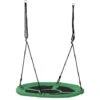HOMCOM Ø100 Cm Nestschaukel Tellerschaukel Kinderschaukel Gartenschaukel Bis 100 Kg Belastbar Metall + Oxford + Netzstoff Grün + Schwarz 1 HOMCOM Ø100 Cm Nestschaukel Tellerschaukel Kinderschaukel Gartenschaukel Bis 100 Kg Belastbar Metall + Oxford + Netzstoff Grün + Schwarz -Homcom 11340186 1