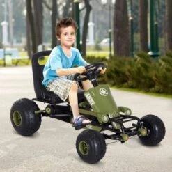 HOMCOM Kinder Tretauto Mit Handbremse 9 HOMCOM Kinder Tretauto Mit Handbremse -Homcom 12273473 02