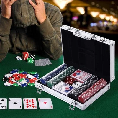 HOMCOM Pokerkoffer Mit 200 Chips 4 HOMCOM Pokerkoffer Mit 200 Chips – Bild 2