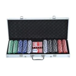HOMCOM Pokerkoffer Inklusive Pokerset -Homcom 12524178 03