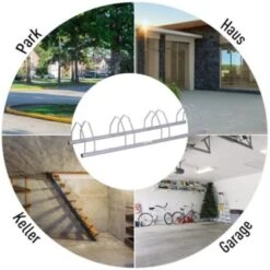 HOMCOM Aufstellständer Bis Zu 4 Fahrräder 10 HOMCOM Aufstellständer Bis Zu 4 Fahrräder -Homcom 12524190 03