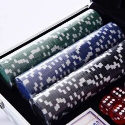 HOMCOM Pokerkoffer Mit 300 Chips -Homcom 12524212 05