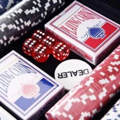 HOMCOM Pokerkoffer Mit 300 Chips -Homcom 12524212 06
