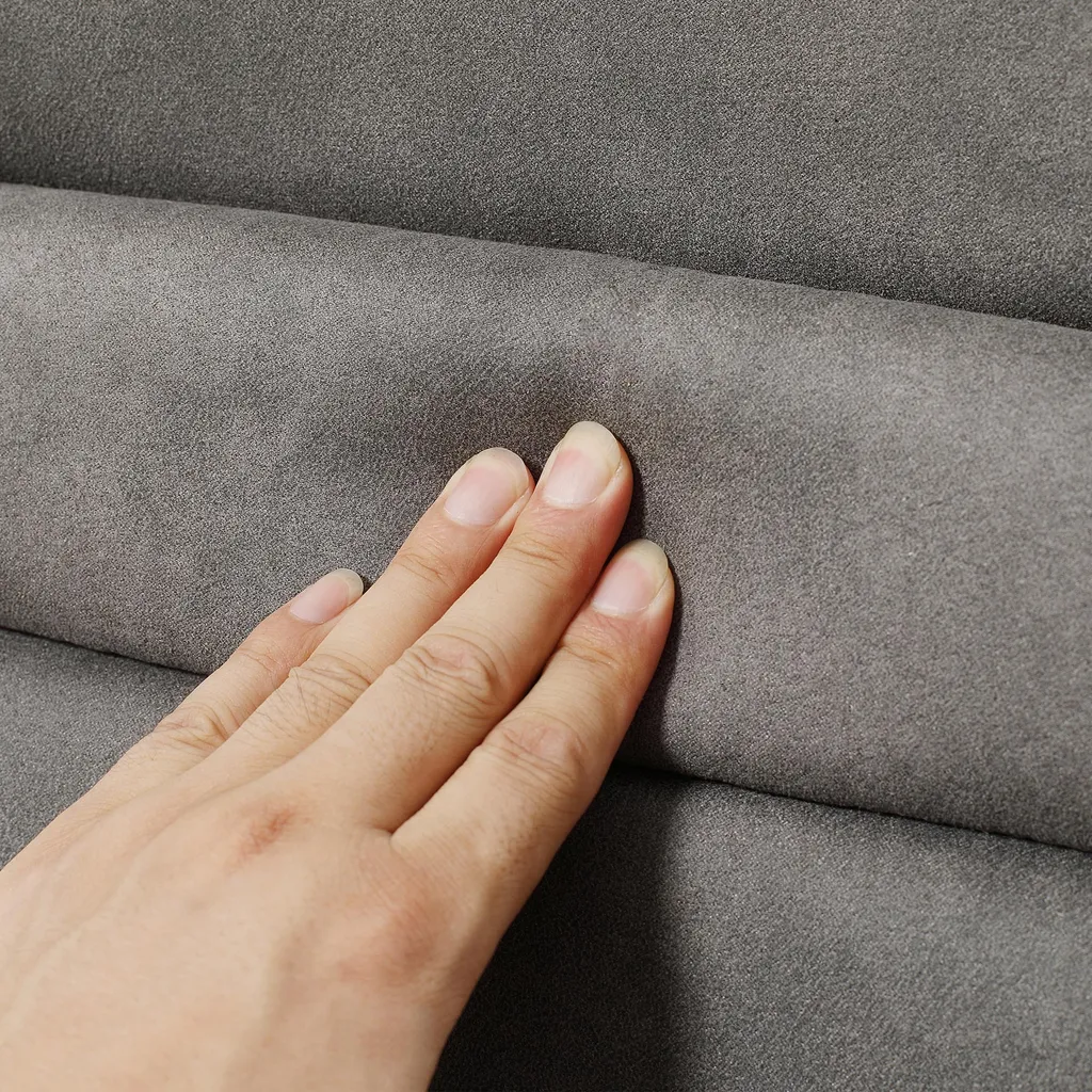 HOMCOM Esszimmerstuhl 2er Set Akzentstuhl Küchenstühle Polsterstuhl Wohnzimmerstuhl Aus Mikrofaser-Stoff Für Esszimmer Retrodesign Stahl Grau 42 X 64 X 90 Cm 9 HOMCOM Esszimmerstuhl 2er Set Akzentstuhl Küchenstühle Polsterstuhl Wohnzimmerstuhl Aus Mikrofaser-Stoff Für Esszimmer Retrodesign Stahl Grau 42 X 64 X 90 Cm – Bild 7