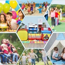 HOMCOM Pop-up Spielzelt Für Kinder -Homcom 14323783 06