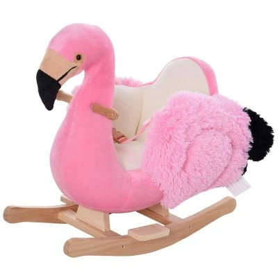 HOMCOM Kinder Schaukeltier Als Flamingo 2 HOMCOM Kinder Schaukeltier Als Flamingo