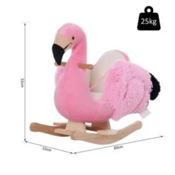 HOMCOM Kinder Schaukeltier Als Flamingo 9 HOMCOM Kinder Schaukeltier Als Flamingo -Homcom 14323803 03
