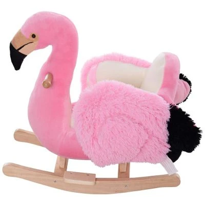 HOMCOM Kinder Schaukeltier Als Flamingo 5 HOMCOM Kinder Schaukeltier Als Flamingo – Bild 4