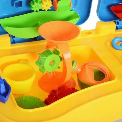 HOMCOM Kinder Sandkastentisch Mit 31-tlg. Zubehör 8 HOMCOM Kinder Sandkastentisch Mit 31-tlg. Zubehör – Bild 6