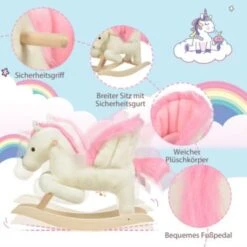 HOMCOM Schaukelpferd Mit Tiergeräusche 12 HOMCOM Schaukelpferd Mit Tiergeräusche -Homcom 16760196 05
