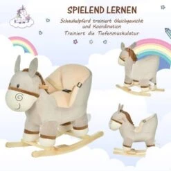 HOMCOM Schaukeltier Als Esel 11 HOMCOM Schaukeltier Als Esel -Homcom 16760205 04