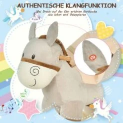 HOMCOM Schaukeltier Als Esel 12 HOMCOM Schaukeltier Als Esel -Homcom 16760205 05