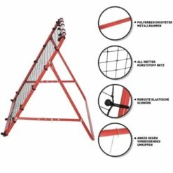 HOMCOM Fußball Rebounder Mit Verstellbaren Winkeln, 96 X 80 X 96 Cm -Homcom 16772624 06