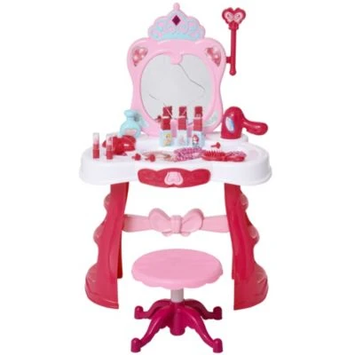 HOMCOM Kinderschminktisch Mit Hocker 8 HOMCOM Kinderschminktisch Mit Hocker – Bild 6