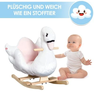 HOMCOM Kinder Schaukelwippe Als Schwan 8 HOMCOM Kinder Schaukelwippe Als Schwan – Bild 6