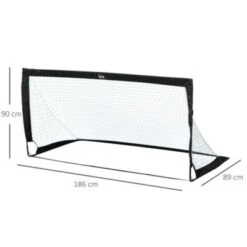 HOMCOM Fußballtor Im 2er Set, 186 X 90 X 89 Cm -Homcom 18881635 04
