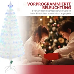 HOMCOM Weihnachtsbaum 1,2 M Christbaum Kunsttanne 130 Zweige Mit RGB Led-Leuchten Metallfuß PVC Weiß Ø45 X 120H Cm 15 HOMCOM Weihnachtsbaum 1,2 M Christbaum Kunsttanne 130 Zweige Mit RGB Led-Leuchten Metallfuß PVC Weiß Ø45 X 120H Cm -Homcom 18c0a71197373a64eb21d3e18f7f907f