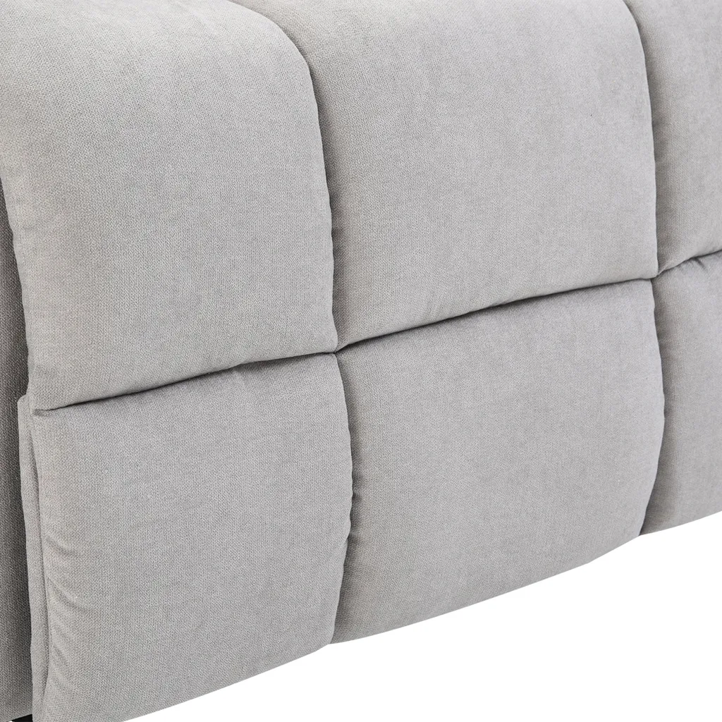 HOMCOM Massagesessel Aufstehhilfe Elektrischer Relaxsessel Mit Wärmefunktion Verstellbarer Winkel USB Fernbedienung Kurzplüsch Grau 83 X 95 X 105 Cm 10 HOMCOM Massagesessel Aufstehhilfe Elektrischer Relaxsessel Mit Wärmefunktion Verstellbarer Winkel USB Fernbedienung Kurzplüsch Grau 83 X 95 X 105 Cm – Bild 8