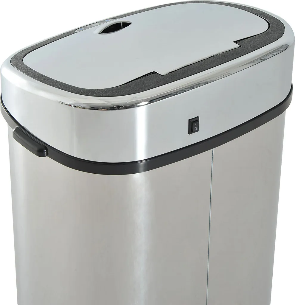 HOMCOM Mülleimer Automatik Mit Sensor Abfalleimer Küche Edelstahl 50/68L Silber (68L) 12 HOMCOM Mülleimer Automatik Mit Sensor Abfalleimer Küche Edelstahl 50/68L Silber (68L) – Bild 10