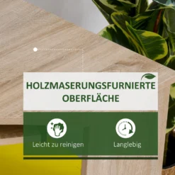 HOMCOM Eckschreibtisch Mit 2 Ablageflächen L-förmiger Schreibtisch Computertisch Mit Tastaturablage Schublade CPU-Ständer E1-Spanplatte Naturholz 120 X 70 X 75 Cm -Homcom 20202d9927839086378923231fb15b2a