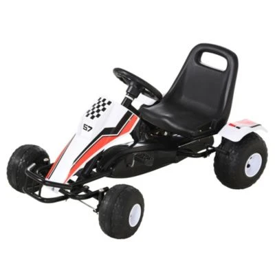 HOMCOM Kinder Go-Kart Mit Handbremse 3 HOMCOM Kinder Go-Kart Mit Handbremse