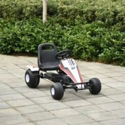 HOMCOM Kinder Go-Kart Mit Handbremse 10 HOMCOM Kinder Go-Kart Mit Handbremse -Homcom 20288656 03