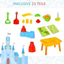 HOMCOM Kinder Sandspielzeug Burgthema -Homcom 20944545 05