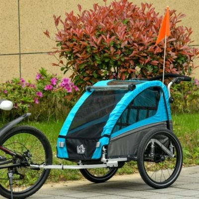 HOMCOM 3in1 Kinderwagen Auch Als Jogger Und Fahrradanhänger 4 HOMCOM 3in1 Kinderwagen Auch Als Jogger Und Fahrradanhänger – Bild 2