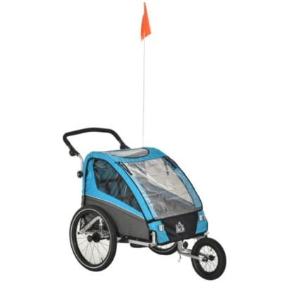 HOMCOM 3in1 Kinderwagen Auch Als Jogger Und Fahrradanhänger 5 HOMCOM 3in1 Kinderwagen Auch Als Jogger Und Fahrradanhänger – Bild 3