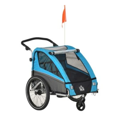 HOMCOM 3in1 Kinderwagen Auch Als Jogger Und Fahrradanhänger 6 HOMCOM 3in1 Kinderwagen Auch Als Jogger Und Fahrradanhänger – Bild 4