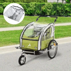 HOMCOM Regenschutz Für Kinderanhänger Regenüberzug -Homcom 22877383 3