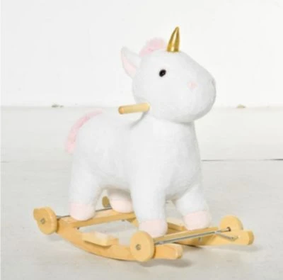 HOMCOM Schaukeltier Spielzeug, Triceratops, Einhorn 4 HOMCOM Schaukeltier Spielzeug, Triceratops, Einhorn – Bild 2