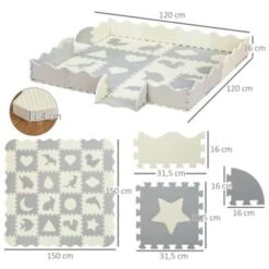 HOMCOM Puzzlematte Mit 2 In 1 Funktion 13 HOMCOM Puzzlematte Mit 2 In 1 Funktion -Homcom 22912577 06