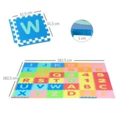 HOMCOM Puzzlematte Wasserabweisende Vorderseite, Leicht Mit Einem Feuchten Tuch Zu Reinigen, Perfekt Für Harte Böden, Ungeeignet Für Weiche Böden Wie Teppiche -Homcom 22912579 06
