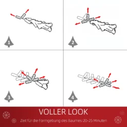 HOMCOM Künstlicher Weihnachtsbaum 1,5 M Christbaum Tannenbaum PVC PE Metall Grün Ø105 X 150 Cm 15 HOMCOM Künstlicher Weihnachtsbaum 1,5 M Christbaum Tannenbaum PVC PE Metall Grün Ø105 X 150 Cm -Homcom 22cfc587c78084d8e4e5dea53eeda675