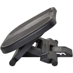 HOMCOM Fußstütze, Fußablage, Fußablage, 3 Höhen Verstellbar, HIPS, Schwarz, 45 X 34 X (10-16,5) Cm