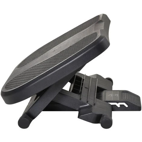 HOMCOM Fußstütze, Fußablage, Fußablage, 3 Höhen Verstellbar, HIPS, Schwarz, 45 X 34 X (10-16,5) Cm 3 HOMCOM Fußstütze, Fußablage, Fußablage, 3 Höhen Verstellbar, HIPS, Schwarz, 45 X 34 X (10-16,5) Cm