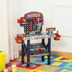 HOMCOM Kinder Werkbank Set Mit 55 Zubehörteilen -Homcom 23676030 03