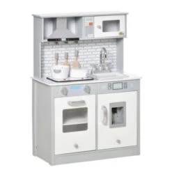 HOMCOM Kinderküche Mit Geräusch Und Lichteffekten