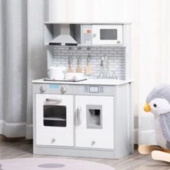 HOMCOM Kinderküche Mit Geräusch Und Lichteffekten 12 HOMCOM Kinderküche Mit Geräusch Und Lichteffekten -Homcom 23676033 05